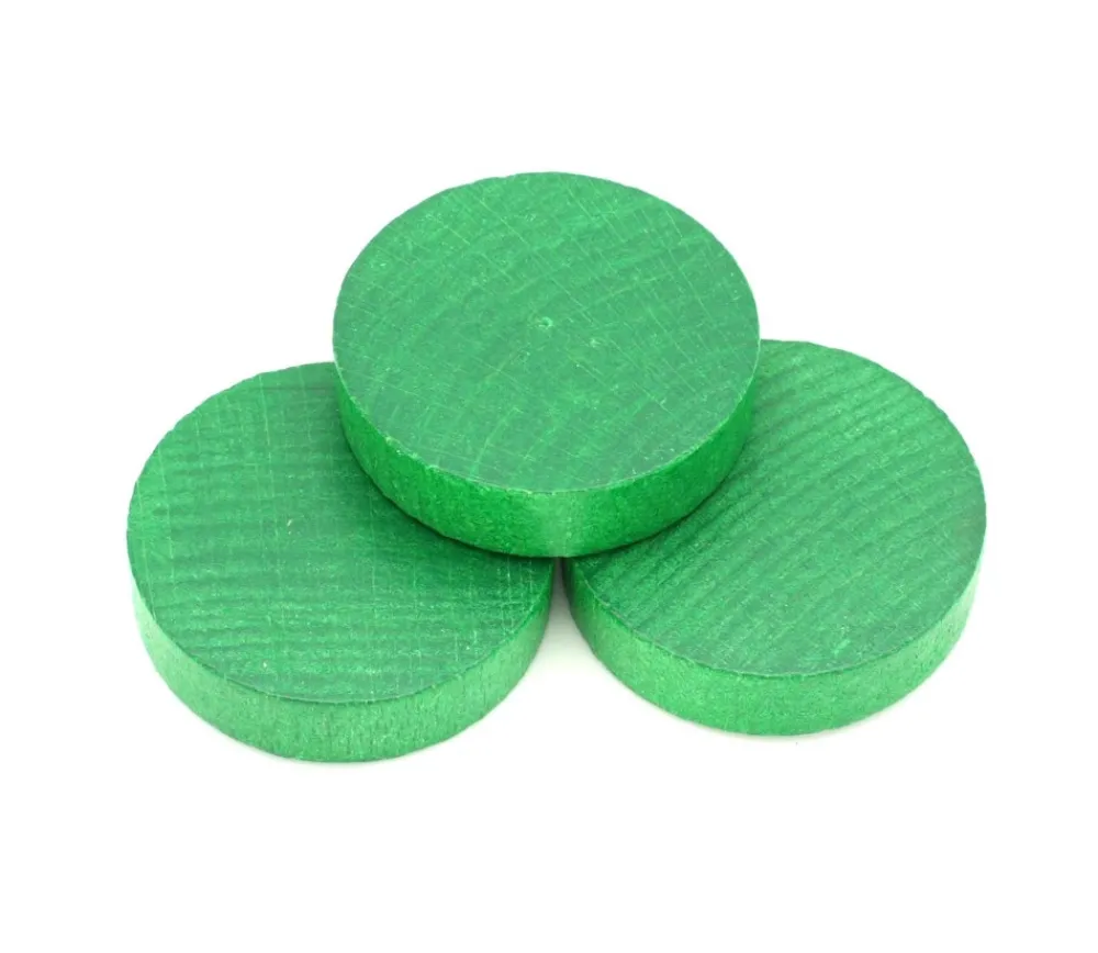 Tout Pour le Jeu Palet bois de 5 cm vert 52 x 13 mm à l'unité