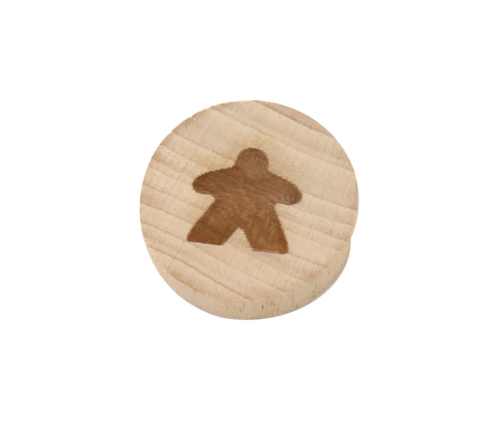 Tout Pour le Jeu Palet en bois meeple 4 cm diamètre
