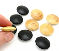 Tout Pour le Jeu Palet galet 2.3 cm buis naturel pour jeu de go unité