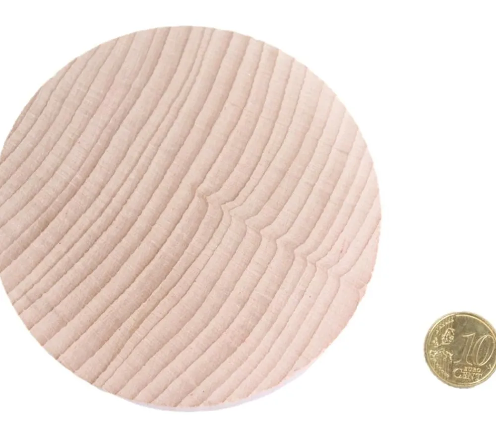 Tout Pour le Jeu Palet géant 10 cm en bois naturel 97 x 15 mm
