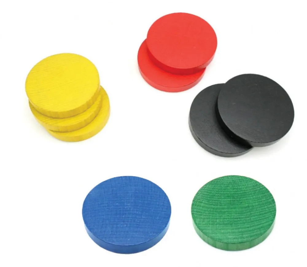 Tout Pour le Jeu Palet géant de 10 cm en bois coloré 97 x 15 mm