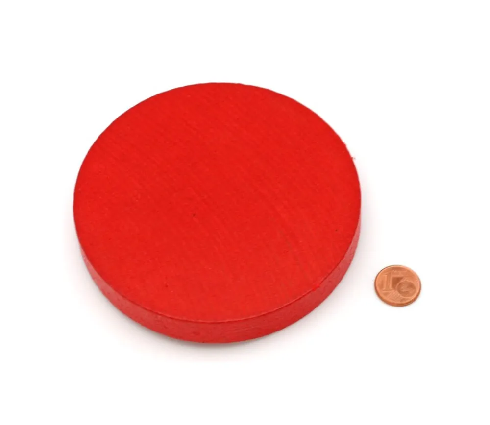 Tout Pour le Jeu Palet géant de 10 cm en bois coloré 97 x 15 mm