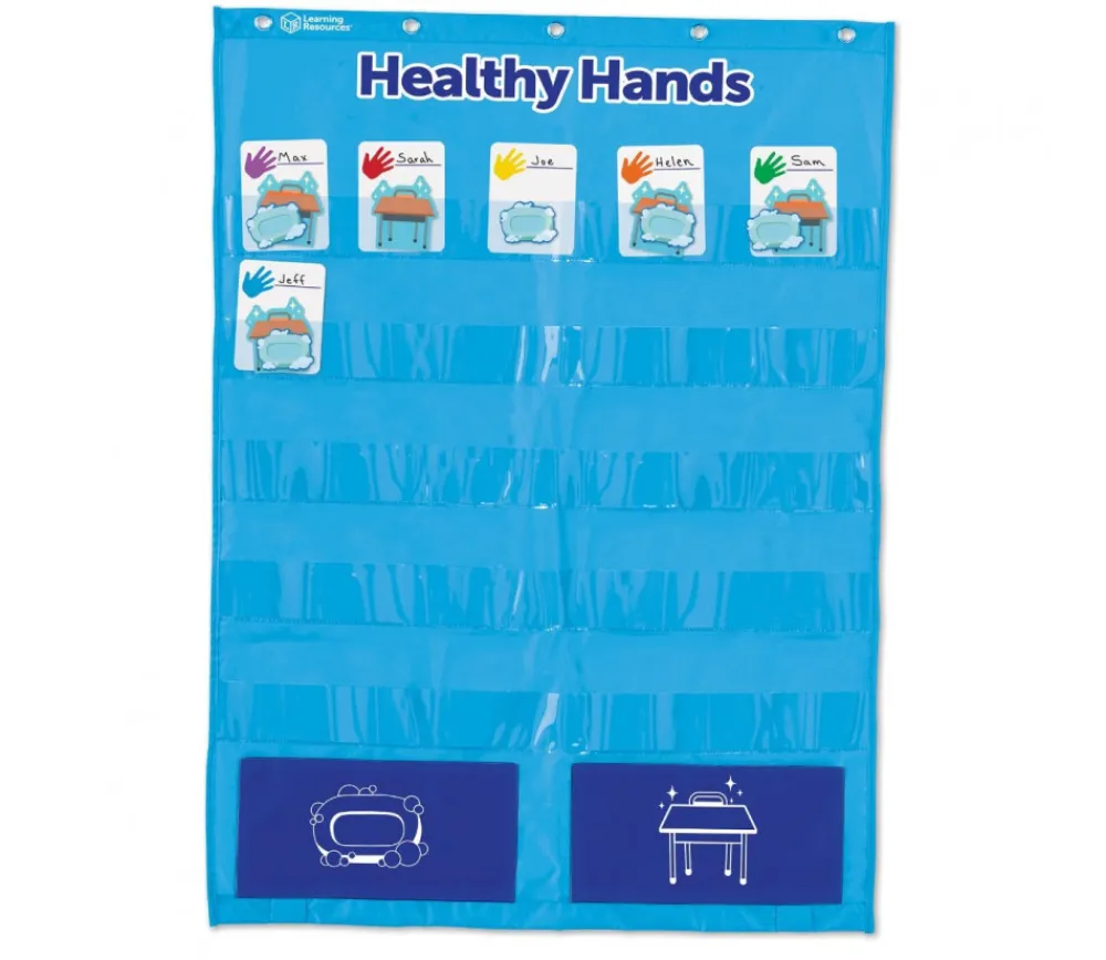 Tout Pour le Jeu Panneau affichage avec pochettes lavage des mains et autres (96 cartes)