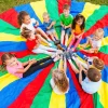 Tout Pour le Jeu Parachute géant 6 mètres - jeu coordination coopératif 24 poignées