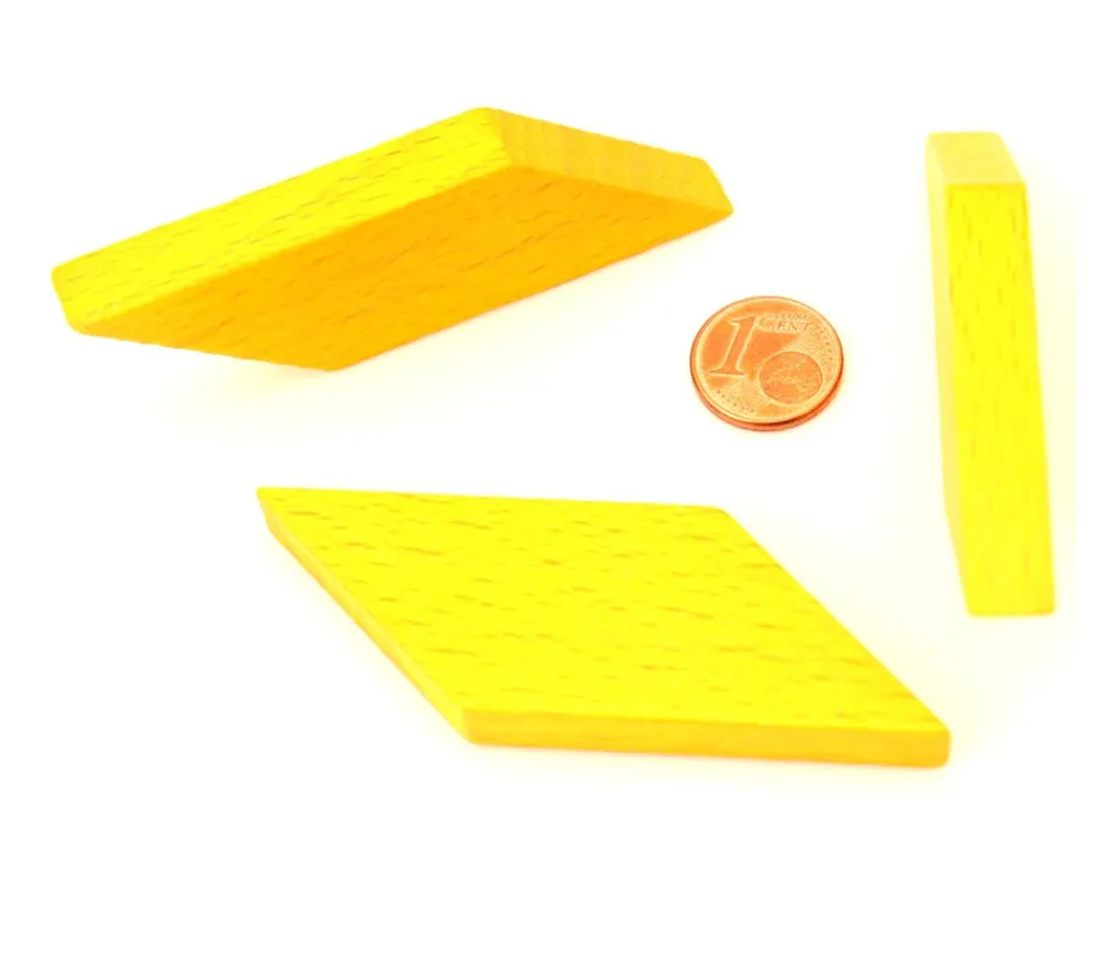 Tout Pour le Jeu Parallèlogramme en bois 47 x 24 x 8 mm jaune pour jeu achat en ligne