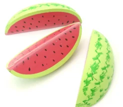 Tout Pour le Jeu Pastèque en bois de 8.5 x 3.8 cm tranche jouet fruit