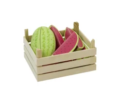 Tout Pour le Jeu Pastèque en bois de 8.5 x 3.8 cm tranche jouet fruit