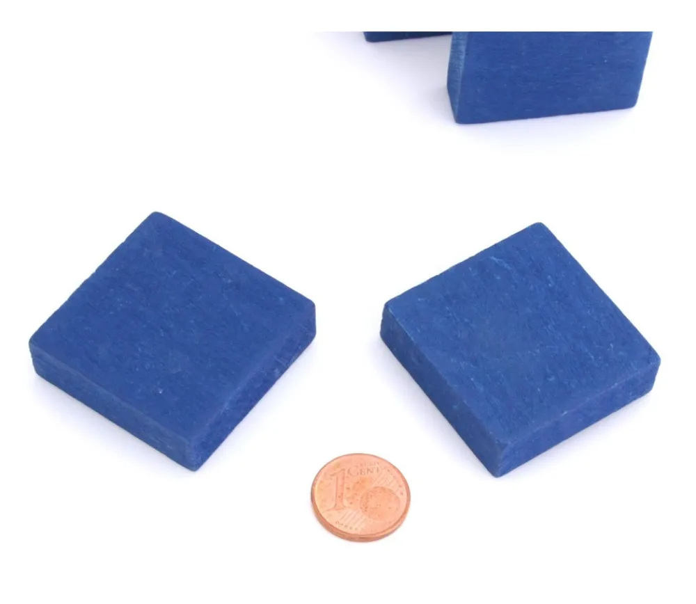 Tout Pour le Jeu Pavé 34 x 34 x 10 mm jeton bleu vintage carré épais