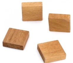 Tout Pour le Jeu Pavé 34 x 34 x 10 mm jeton bois naturel carré épais