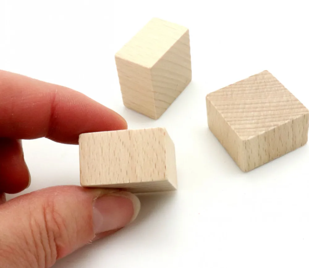 Tout Pour le Jeu Pavé bois naturel 25 x 25 x 15 mm à l'unité