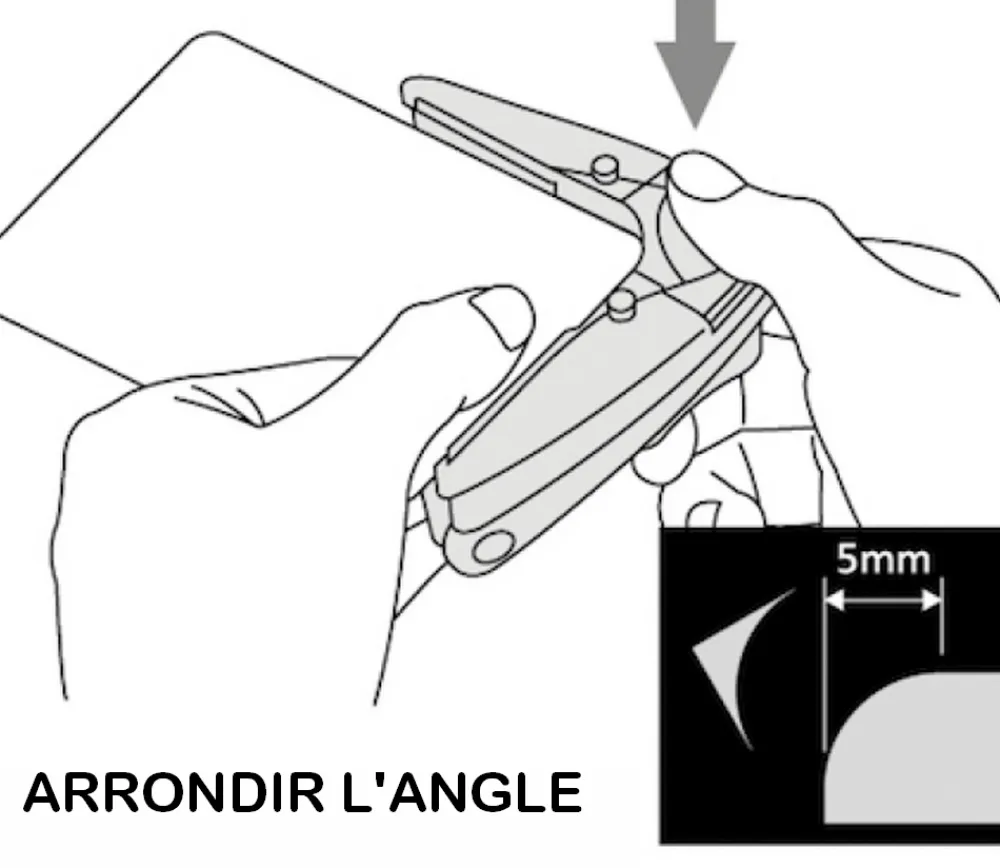 Tout Pour le Jeu Perforateur : Coupe angles arrondis