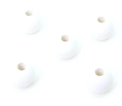 Tout Pour le Jeu Perle bois couleur blanche de 2 cm trou de 7 mm unité