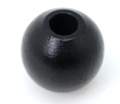Tout Pour le Jeu Perle bois couleur noire de 2 cm trou de 7 mm unité