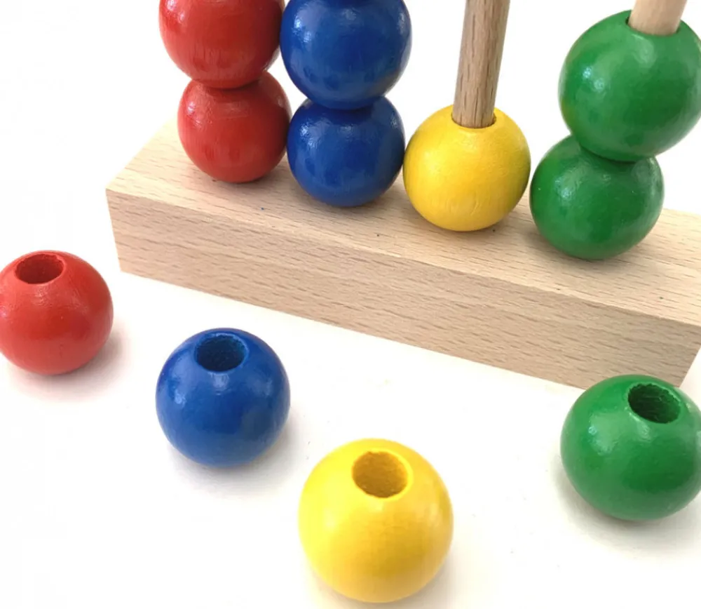 Tout Pour le Jeu Perle bois couleur noire de 2 cm trou de 7 mm unité