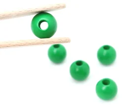 Tout Pour le Jeu Perle bois couleur verte de 2 cm trou de 7 mm unité
