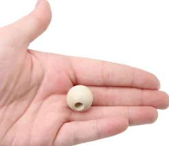 Tout Pour le Jeu Perle bois naturel de 2 cm trou de 7 mm unité