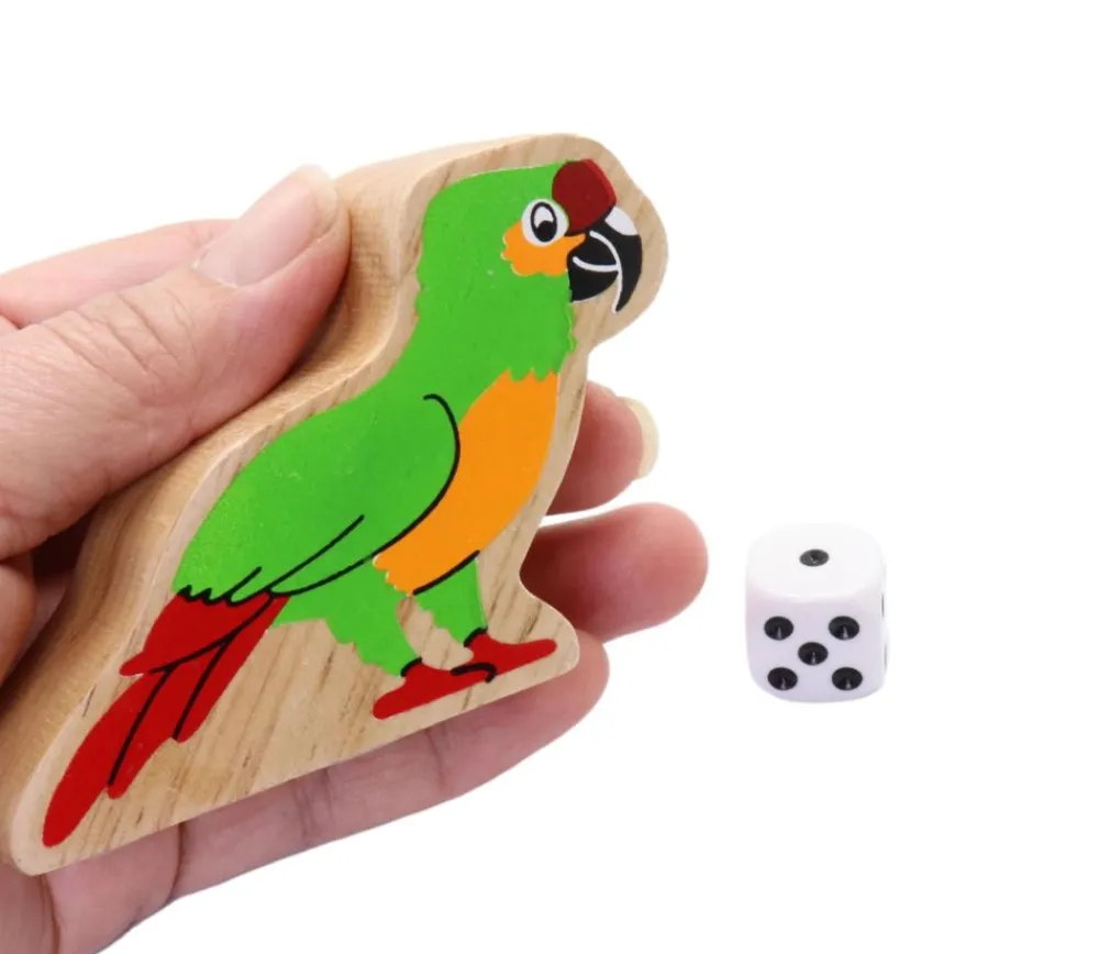 Tout Pour le Jeu Perroquet en bois 9.5 x 6.5 x 2.5 cm