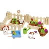 Tout Pour le Jeu Petit jardin en bois miniature avec légumes, fleurs et accessoires