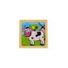 Tout Pour le Jeu Petit puzzle 9 pièces en bois vache