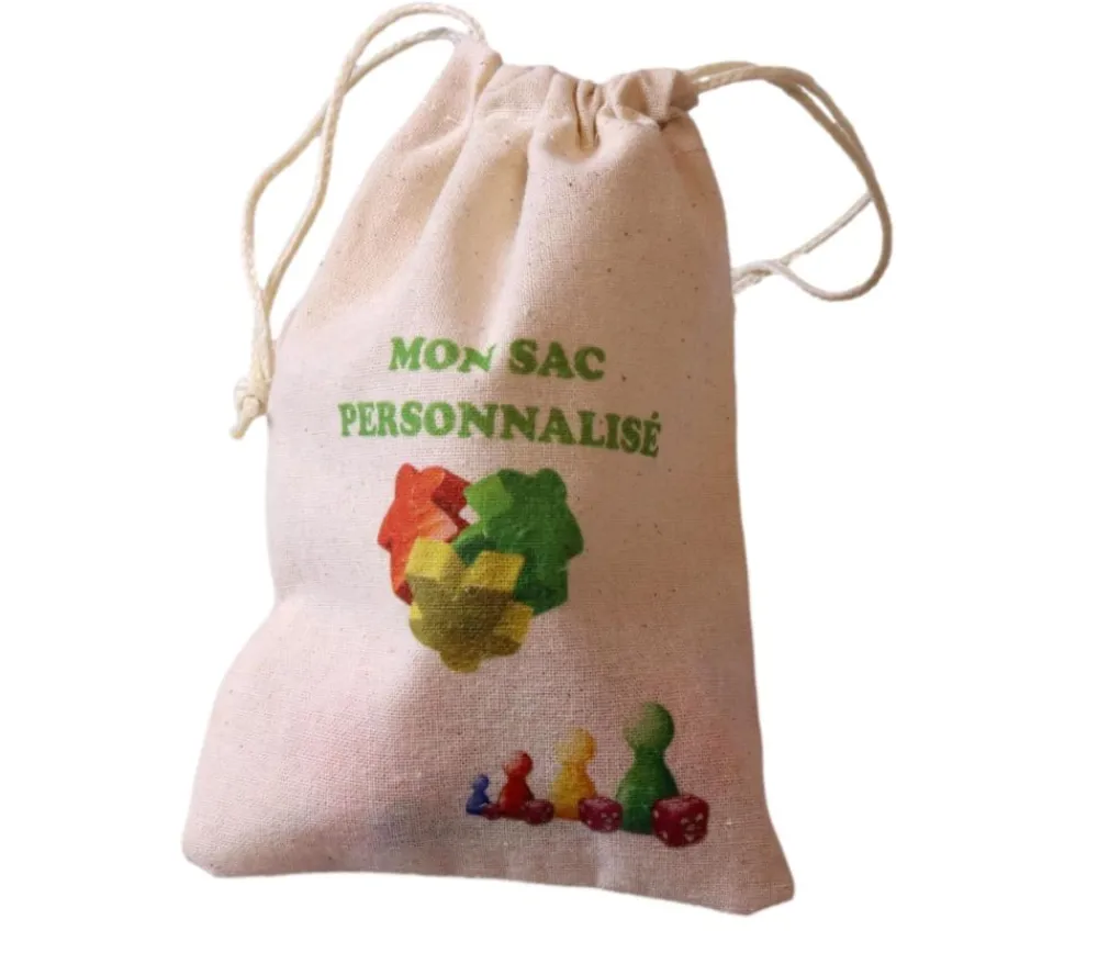 Tout Pour le Jeu Petit Sac en coton personnalisé avec votre image 14 x 10 cm