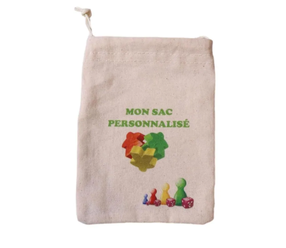 Tout Pour le Jeu Petit Sac en coton personnalisé avec votre image 14 x 10 cm