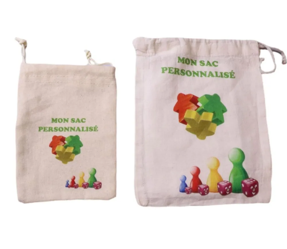 Tout Pour le Jeu Petit Sac en coton personnalisé avec votre image 14 x 10 cm