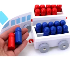 Tout Pour le Jeu Petit Train en bois de calcul de 1 à 20