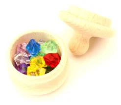 Tout Pour le Jeu Petite boite ronde bois avec couvercle : 45 mm de diamètre