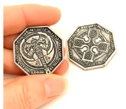 Tout Pour le Jeu Pièce métal argenté Dwarven