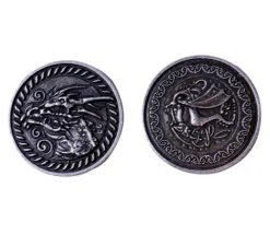 Tout Pour le Jeu Pièce métal argenté Forged dragon à l'unité