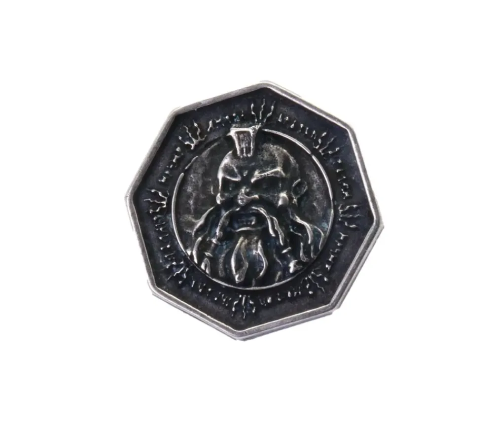 Tout Pour le Jeu Pièce métal argent Forged Dwarven 34 mm octogonale