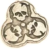 Tout Pour le Jeu Pièce métal argenté Zombie