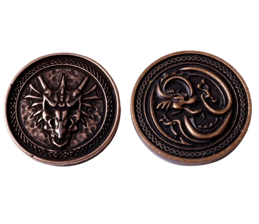 Tout Pour le Jeu Pièce métal cuivré Forged dragon à l'unité