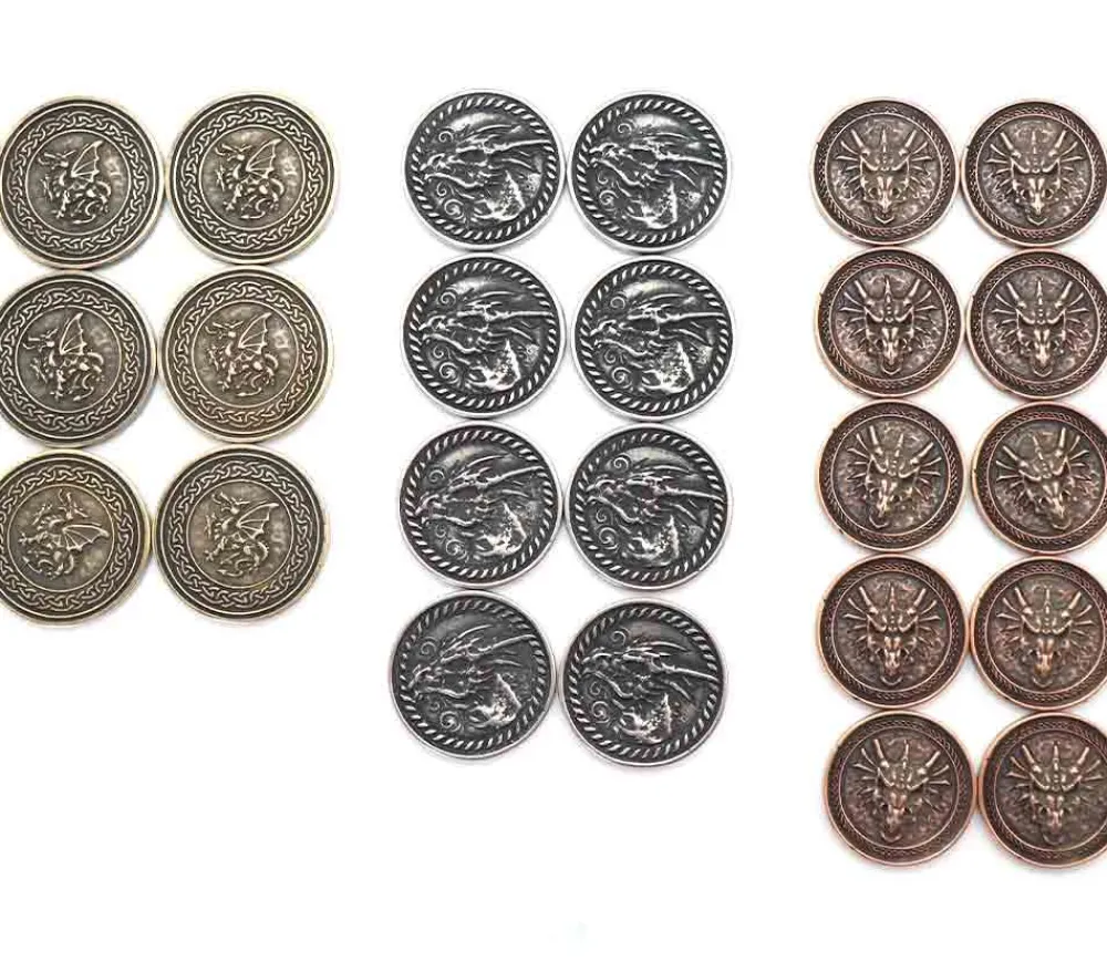 Tout Pour le Jeu Pièce métal cuivré Forged dragon à l'unité