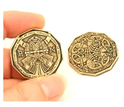 Tout Pour le Jeu Pièce métal doré Dwarven