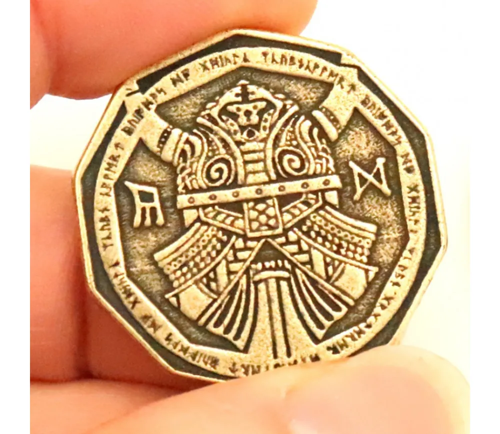 Tout Pour le Jeu Pièce métal doré Dwarven