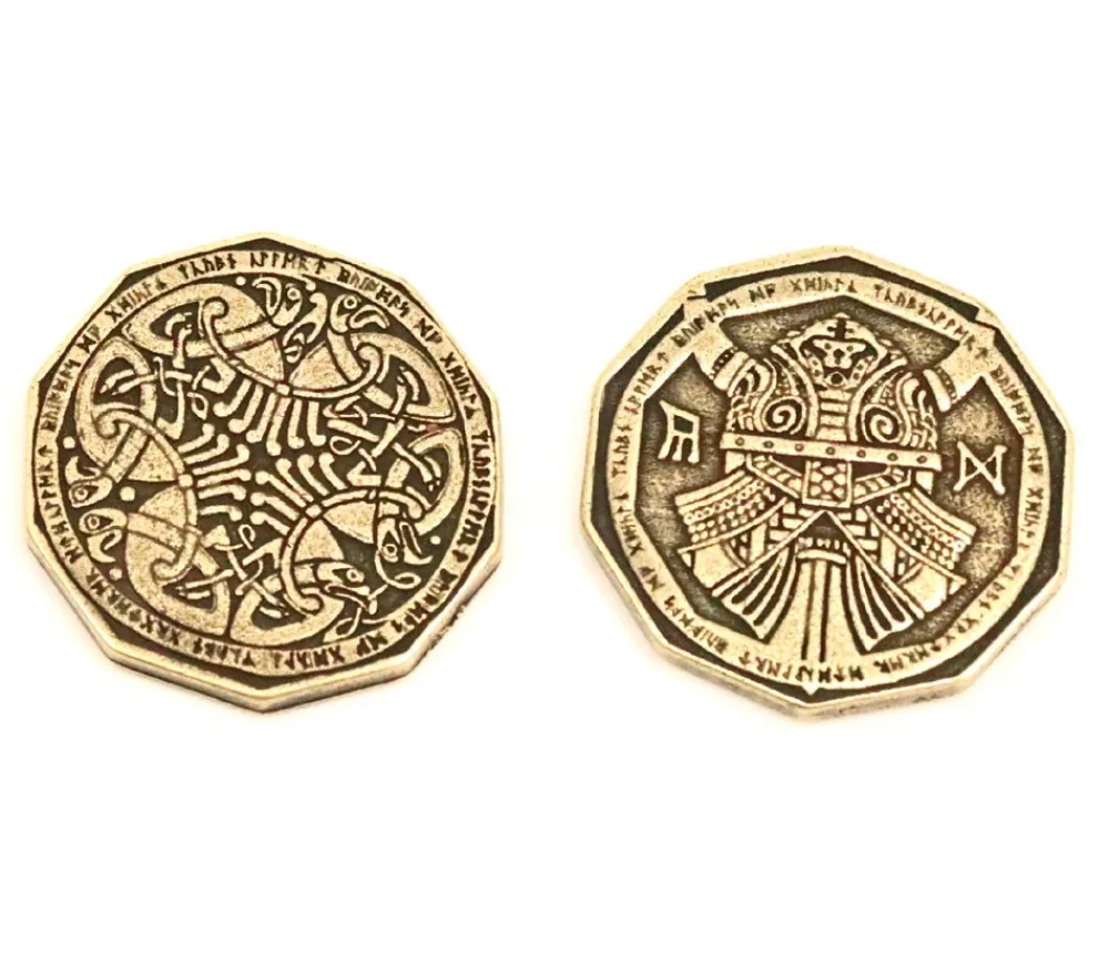 Tout Pour le Jeu Pièce métal doré Dwarven