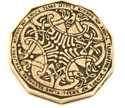 Tout Pour le Jeu Pièce métal doré Dwarven