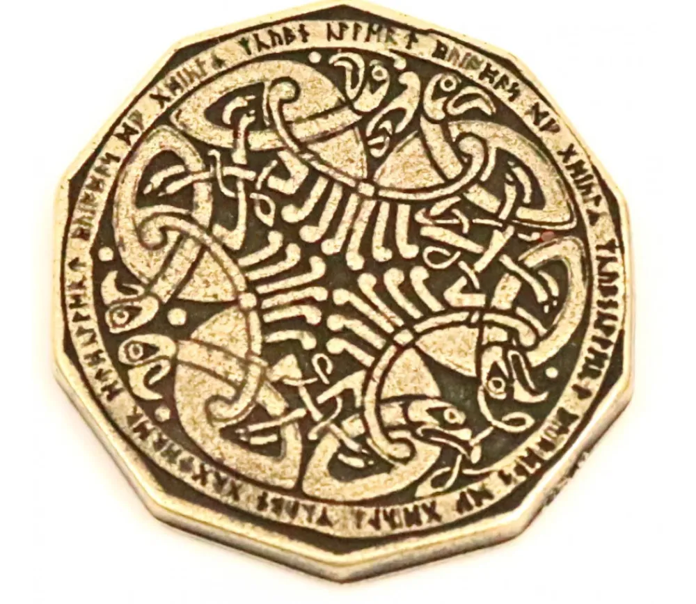 Tout Pour le Jeu Pièce métal doré Dwarven
