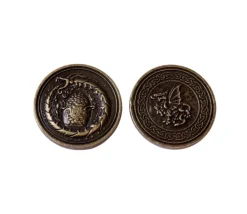 Tout Pour le Jeu Pièce métal doré Forged dragon à l'unité