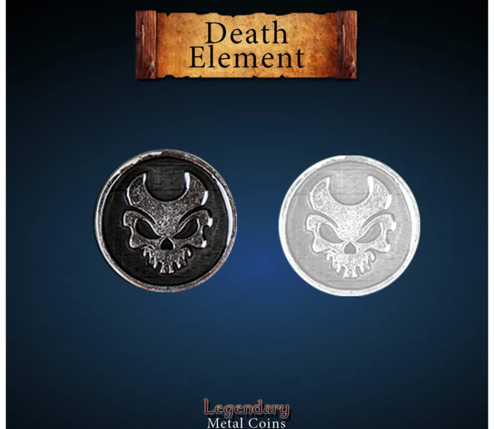 Tout Pour le Jeu Pièce métal élément mort à l'unité - Death element coin Legendary