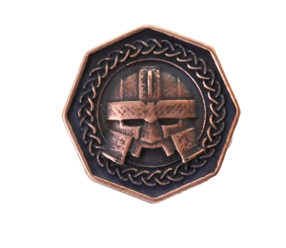 Tout Pour le Jeu Pièce octogonale métal cuivré Forged Dwarven 28 mm