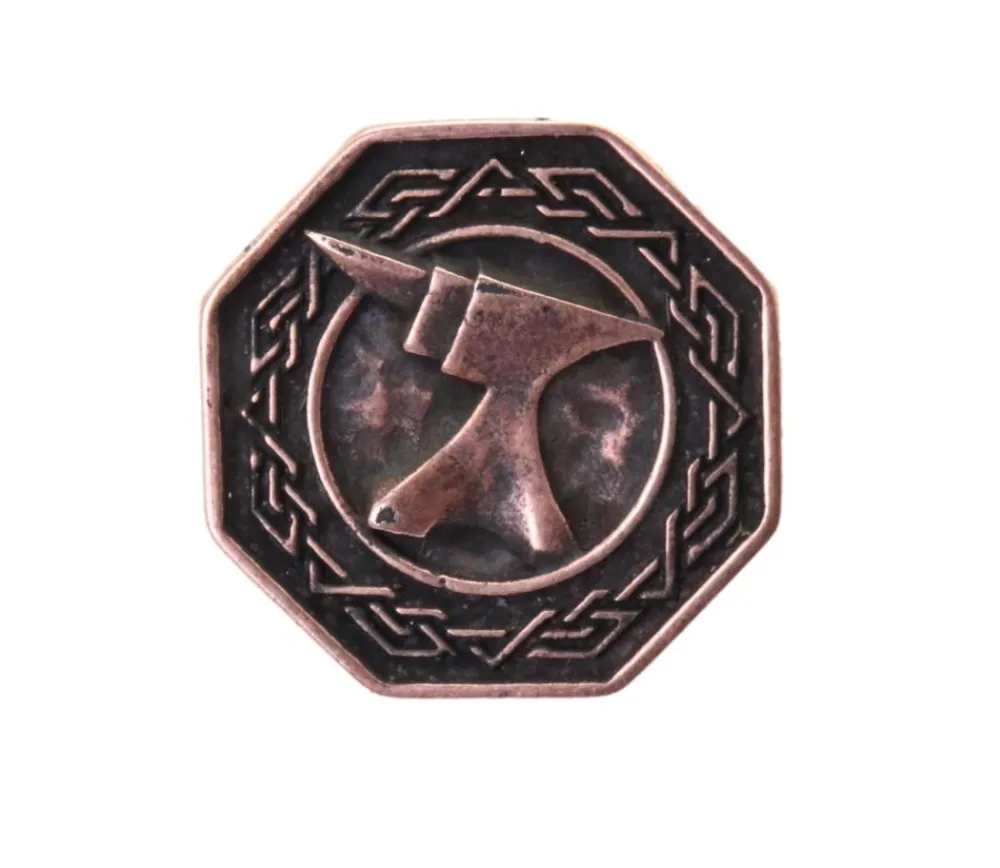 Tout Pour le Jeu Pièce octogonale métal cuivré Forged Dwarven 28 mm
