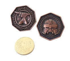 Tout Pour le Jeu Pièce octogonale métal cuivré Forged Dwarven 28 mm