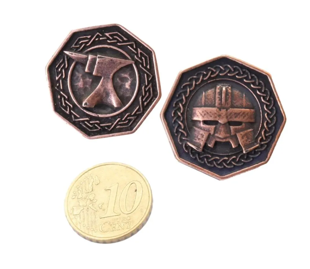 Tout Pour le Jeu Pièce octogonale métal cuivré Forged Dwarven 28 mm
