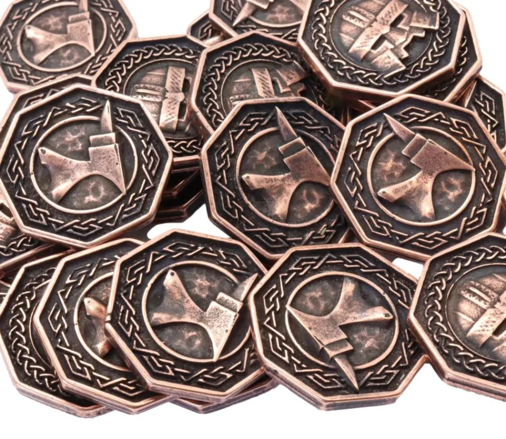 Tout Pour le Jeu Pièce octogonale métal cuivré Forged Dwarven 28 mm