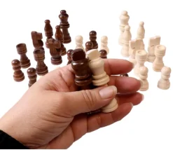 Tout Pour le Jeu Pièces d'échecs en bois taille 2 (32 pièces sans plateau)