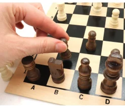 Tout Pour le Jeu Pièces d'échecs en bois taille 2 (32 pièces sans plateau)