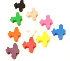 Tout Pour le Jeu Pion avion coloré pour jeu 30 x 35 x 8 mm à l'unité