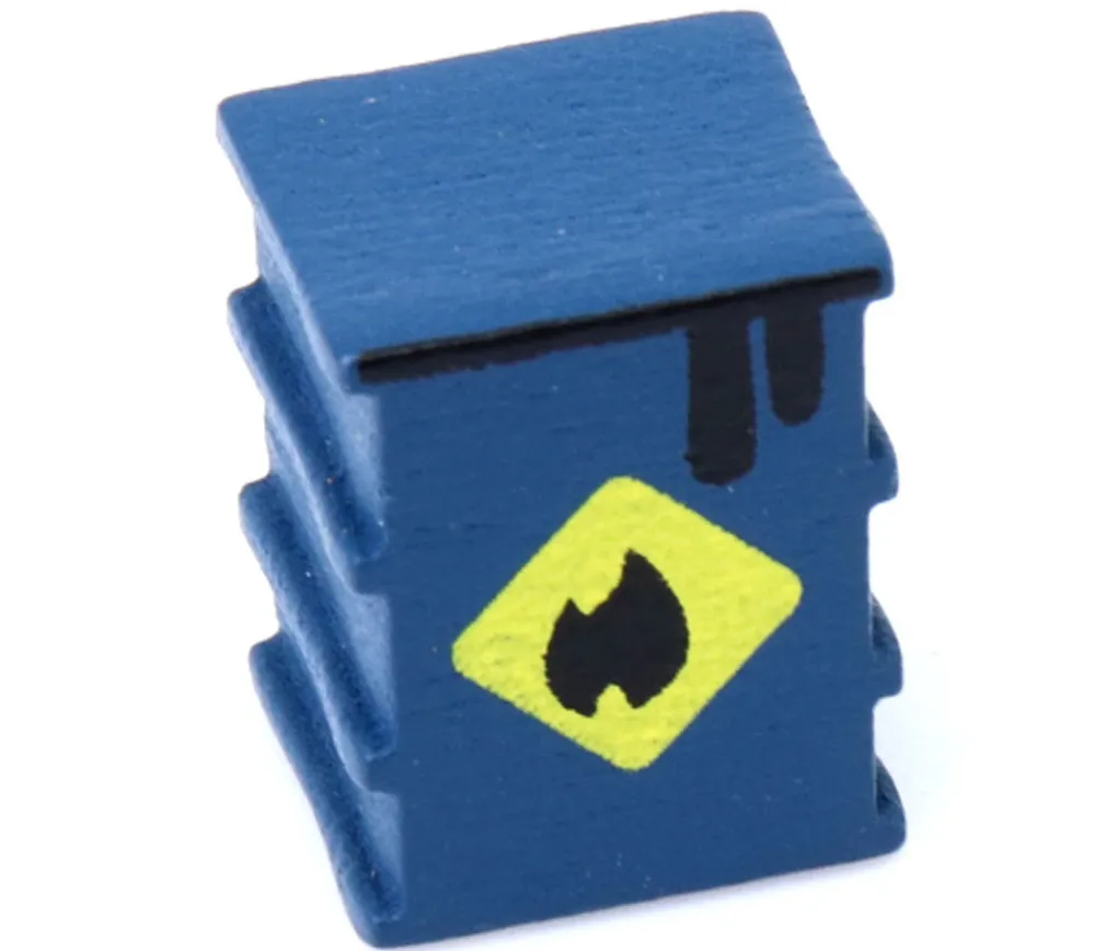 Tout Pour le Jeu Pion baril pétrole / bidon huile en bois 15 x 10 x 10 mm pour jeu